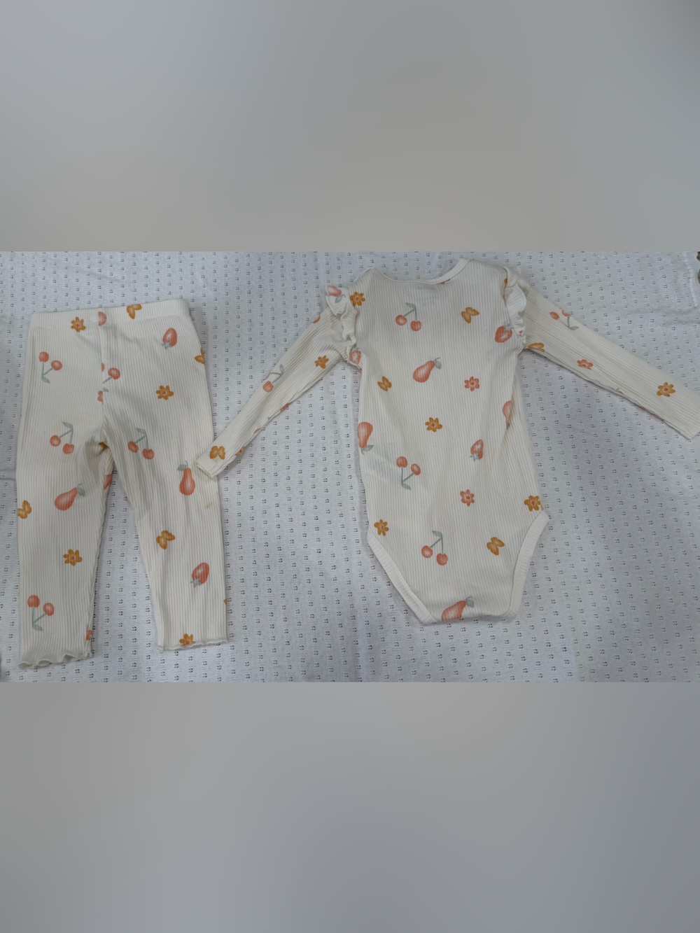 Floral & Fruit Ribbed Matching Set - Picture 2 of 4